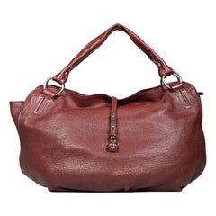 Céline Brown Leather Bittersweet Hobo Bag