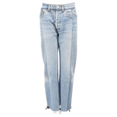 Vetements Blue Denim Deconstructed Jeans Size M