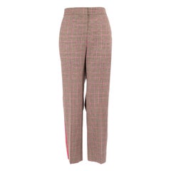 ME+EM Side Tape Tartan Pattern Trousers Size XXL