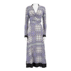 Amanda Wakeley Abstrakt gemustertes Maxikleid Größe M