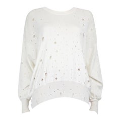 Alexander Wang T par Alexander Wang - Pull blanc vieilli, taille XS