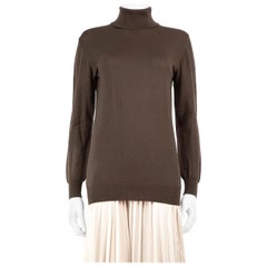 Pull à col roulé en laine Brown Miu Miu Taille XS