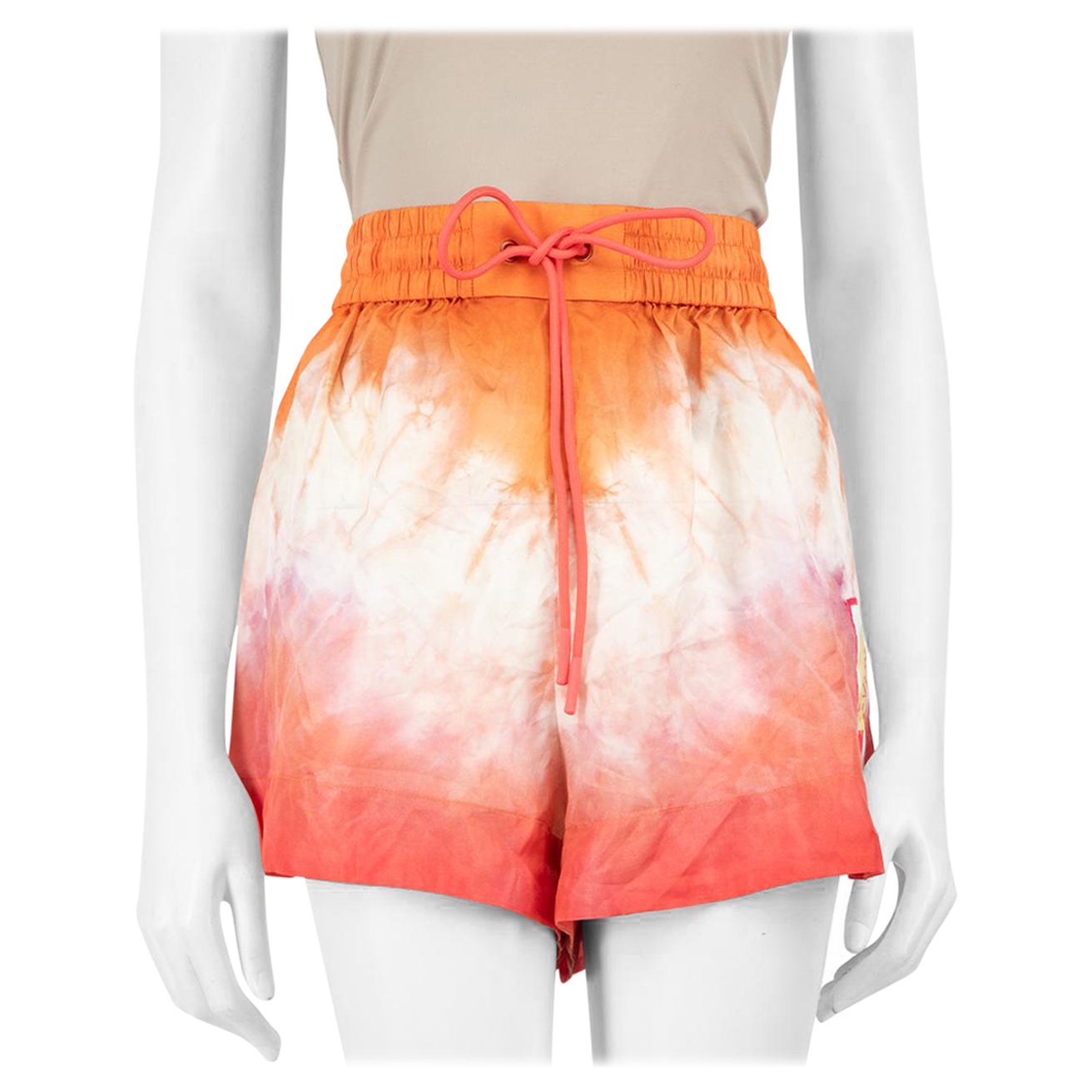 Zimmermann Tie-Dye Silk Shorts Size L For Sale