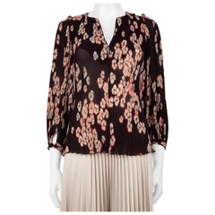 Isabel Marant Pleated Floral Print Top Size S