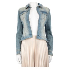Philipp Plein Chaqueta vaquera azul labios embellecidos Talla S