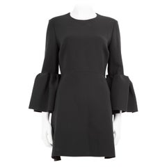 Roksanda, mini-robe noire à manches volantées, taille L