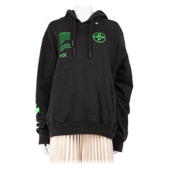 Sudadera negra con capucha en forma de arco Off-White Talla XL