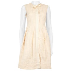 Sportmax Mini abito beige con dettaglio a righe taglia XS