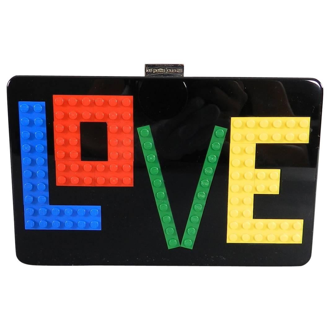 Les Petit Joueurs Andy Rainbow Love LEGO Clutch Evening Bag