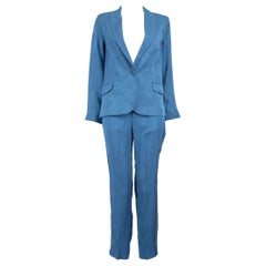 Zadig & Voltaire Blue Paisley Jacquard Suit Set Size S