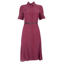 Gestreiftes Midi Shirtkleid aus Seide von Altuzarra Größe XS