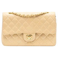 Chanel Classic Medium Beige 24k Gold-Plated HW