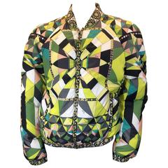 Emilio Pucci Neon Print Nylon Bomber 5