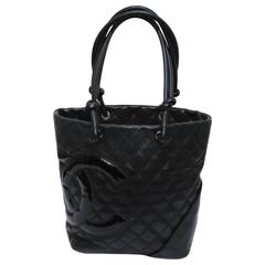 Chanel Black Leather Cambon Bag