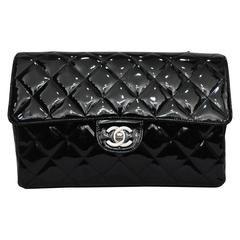 Chanel 2.55 Black Vernis Leather 