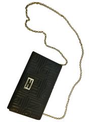 Fendi blu navu wallet chain shoulder bag