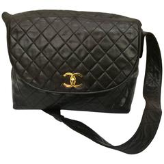 Chanel Brown Leather Gold tone Hardware Shoulder bag