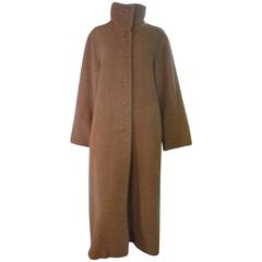 Retro Max Mara Soft Brown Alpaca/Wool Coat 