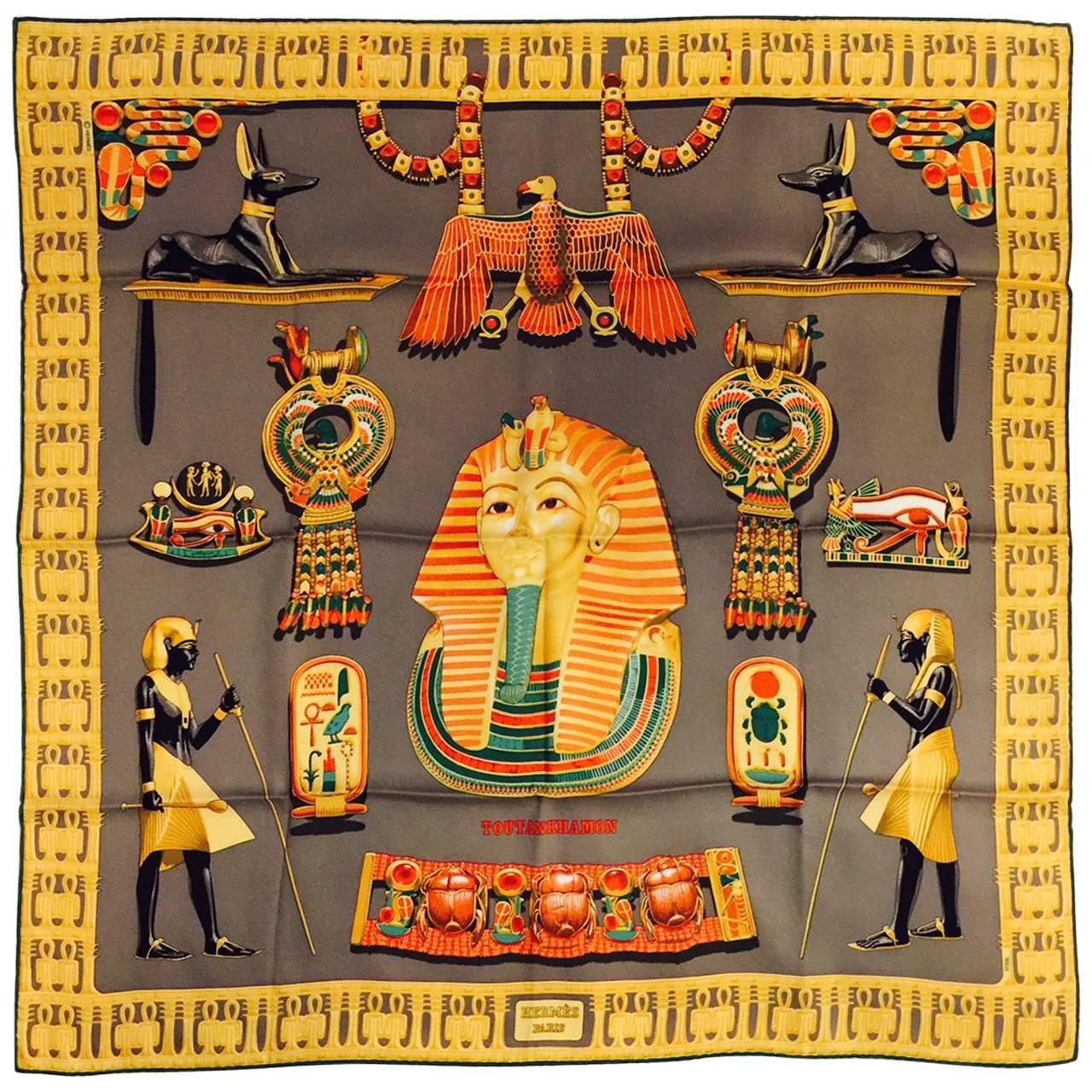Hermes Tutankhamun Silk Twill 70 cm Carre by Vladimir Rybaltchenko