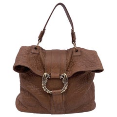 Bulgari Bvlgari Light Brown Leather Leoni Tote Bag Handbag
