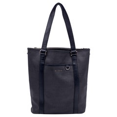 Bulgari Bvlgari Grau Canvas Unisex Tote Bag Handtasche aus Segeltuch