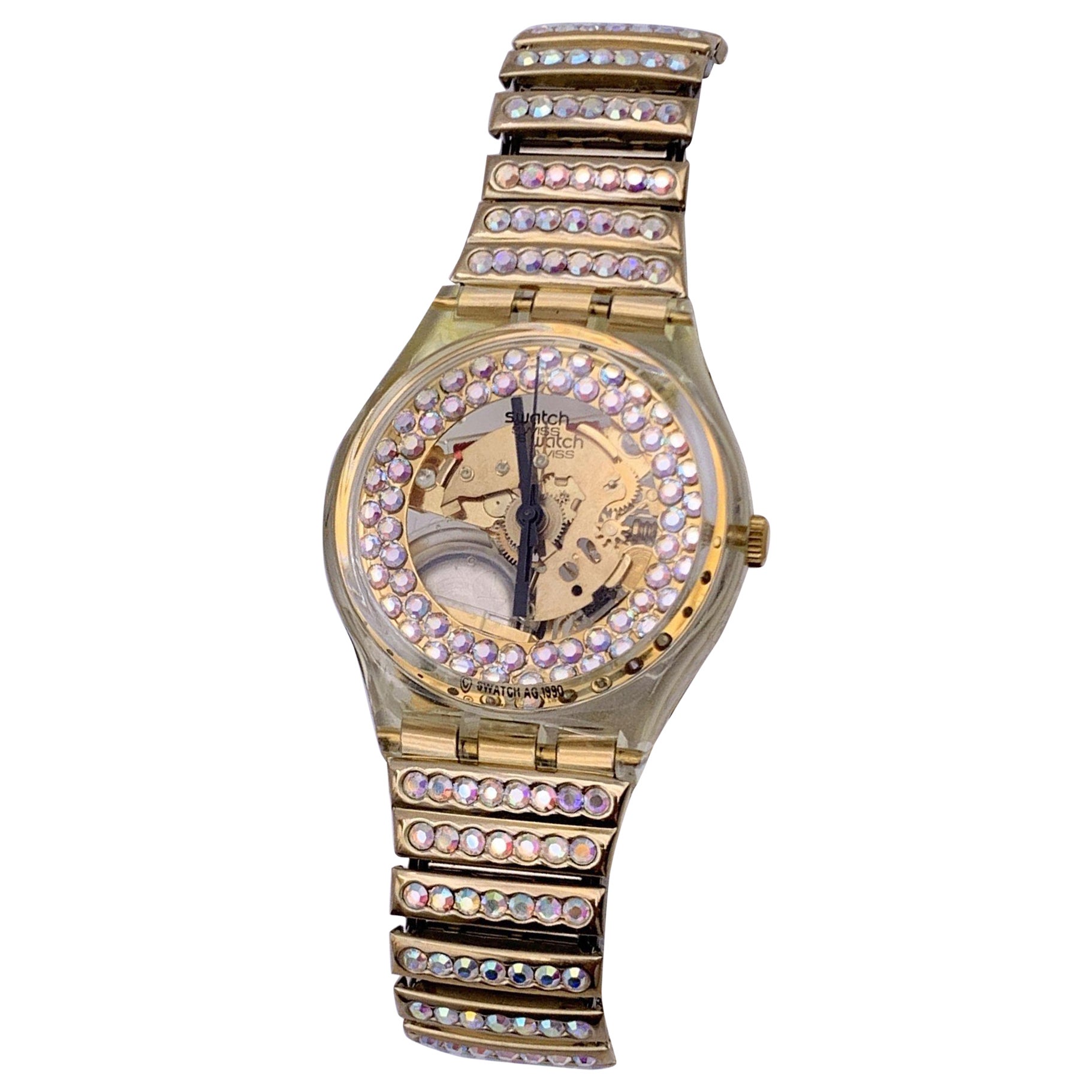 Swatch Special 1990 Hollywood Dream GZ116 Armbanduhr mit Schachtel, Hollywood Dream im Angebot