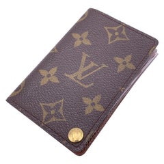 Louis Vuitton Vintage Monogram Porte Carte Pression Card Case Holder