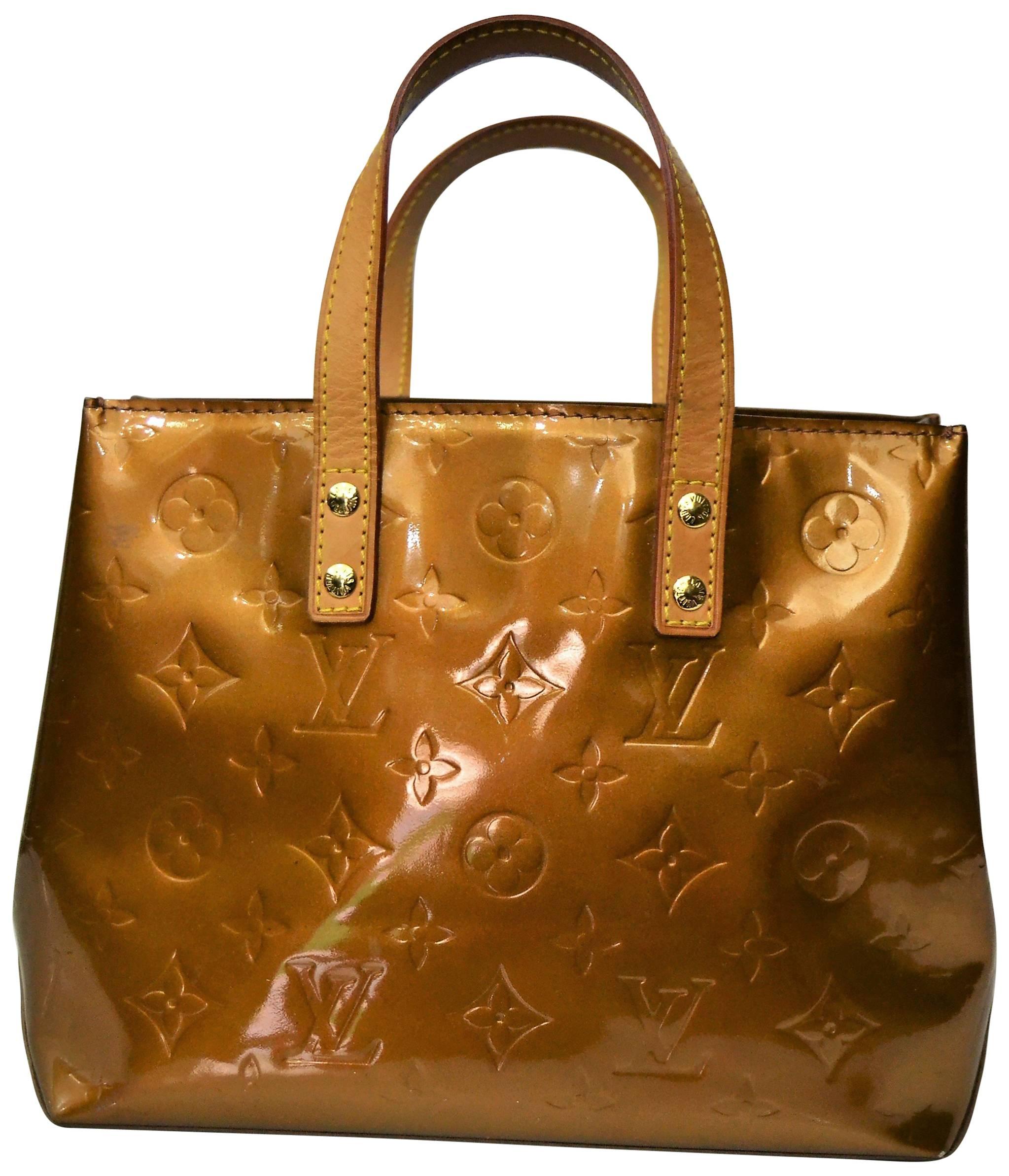 Louis Vuitton Reade Vernis Bronze Leather Bag