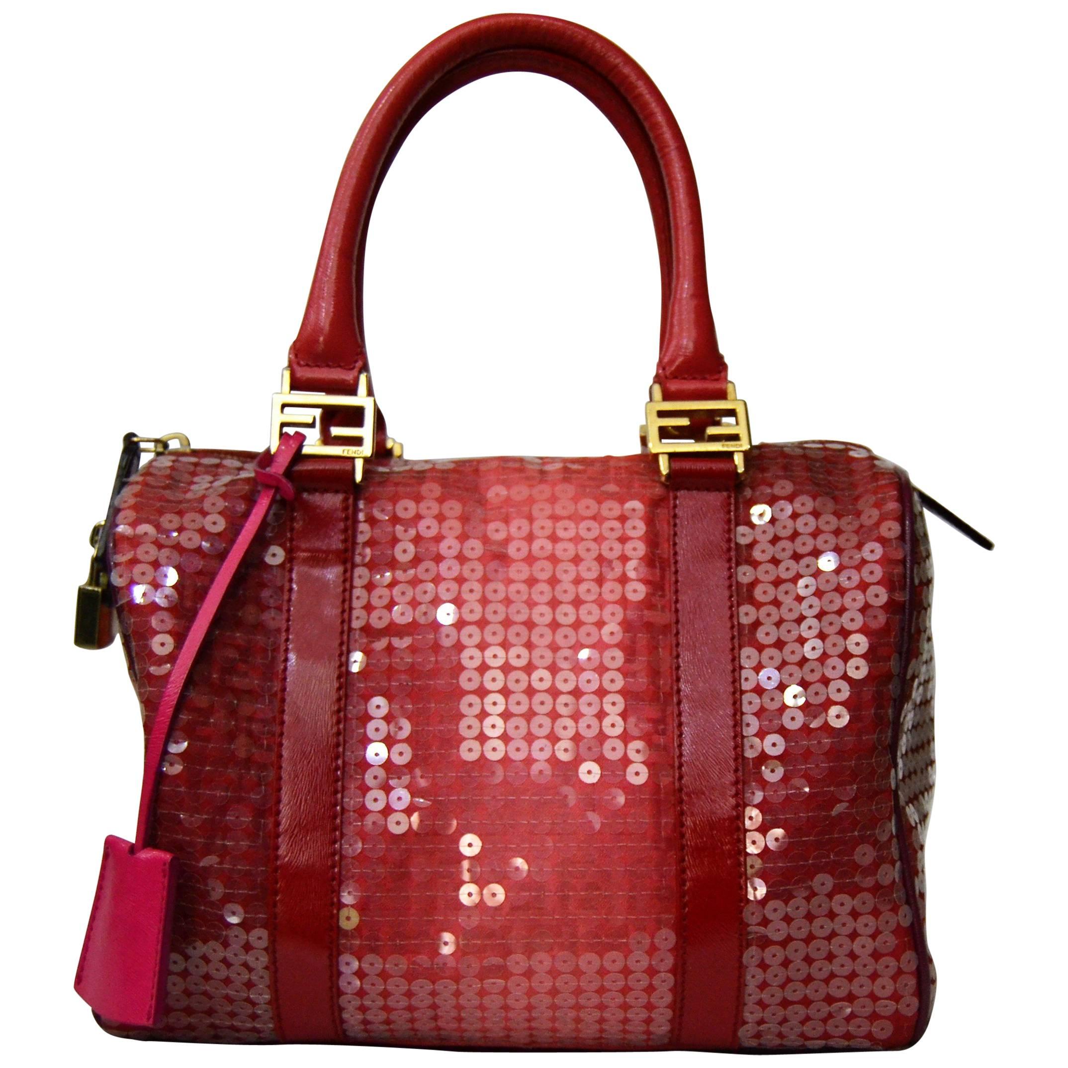 Fendi Forever Sequins Boston Bag