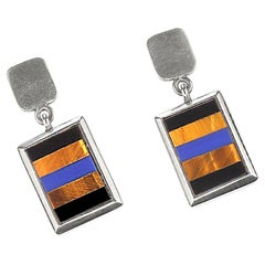 AJD Orecchini a pendente in argento in stile Southwest