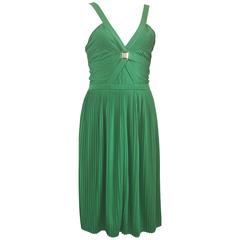Versace Collection Green jersey dress 
