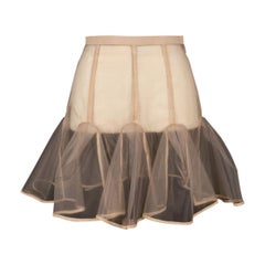 Jupe courte rose poudre transparente Paule Ka