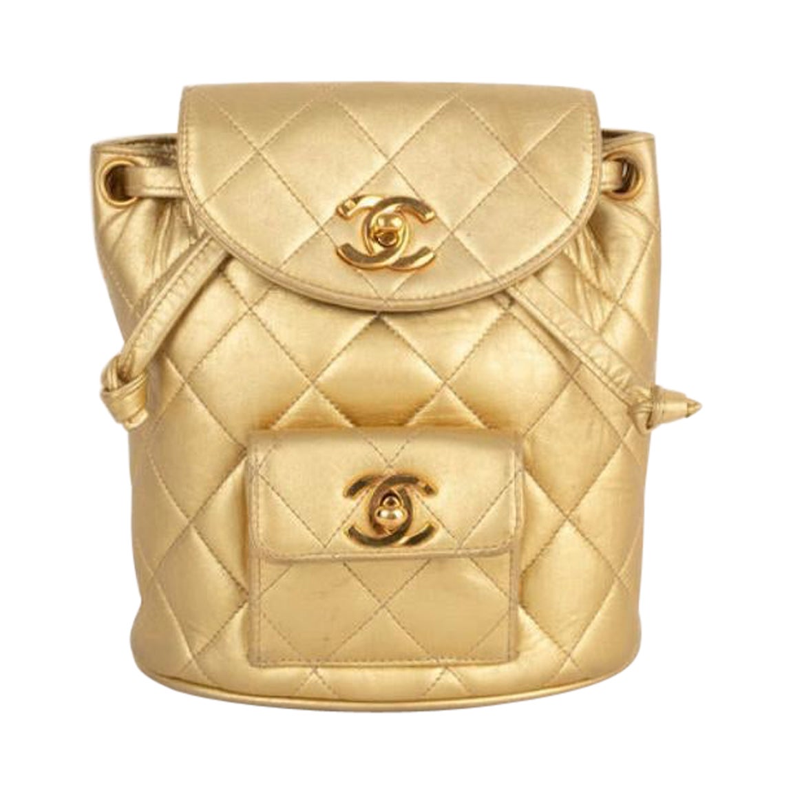 Chanel Quilted Golden Lamb Leather Backpack, 1991-1994