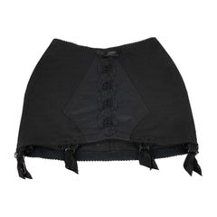 Vintage Dior Black Garter Belt / Girdle