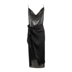Paco Rabanne Metallic-Kleid mit offenem Rückenausschnitt, 2019