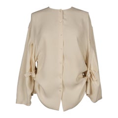 Christian Dior Off-White Silk Blouse