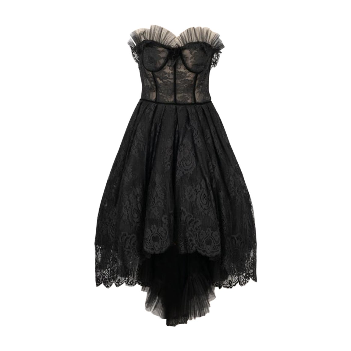 Lace Bustier Dress, 1990s For Sale