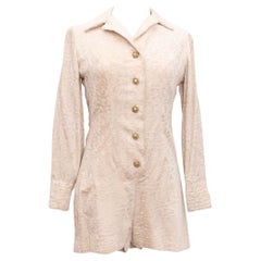 A. Michel Shorty in velluto beige