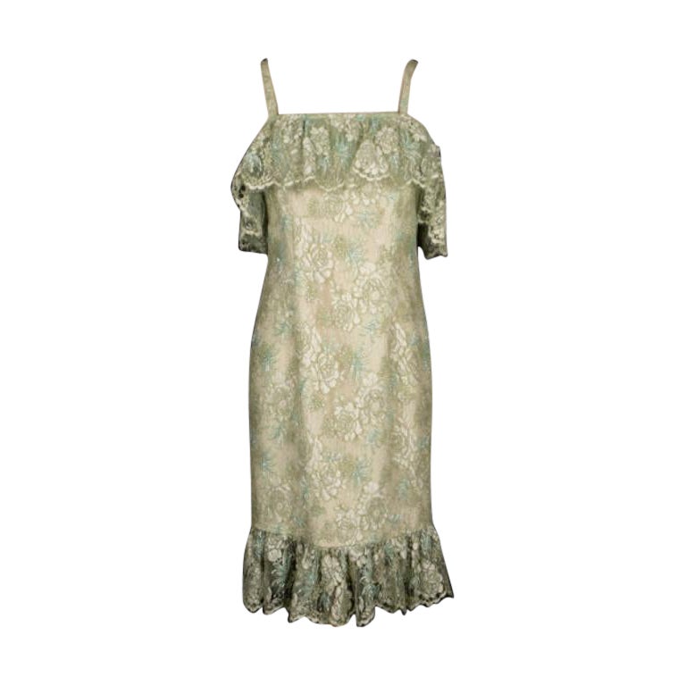 Helene Gainville - Robe en dentelle à motif floral