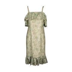 Helene Gainville Floral Pattern Lace Dress