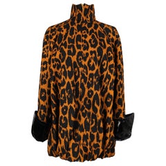 Black and Orange Panther Fabric Jacket
