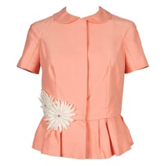 Veste en soie sauvage rose saumon de Christian Dior, 2009