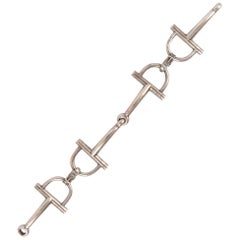 Bracelet en argent antique Hermès