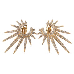 Yves Saint Laurent Earrings with Rhinestones