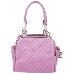 Chanel Mini Handbag Quilted - paars/zilver