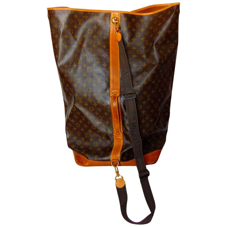 Louis Vuitton Sac Marin Bag Monogram Extra Large Duffle with Shoulder Strap  1990 at 1stDibs | lv sac marin, sac marin louis vuitton