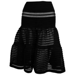 AZZEDINE ALAIA black lace knit skirt AZZEDINE ALAIA black lace knit skirt
