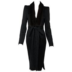 Black Yves Saint Laurent Silk & Wool Jacket