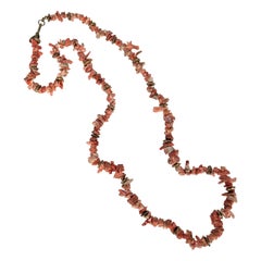 Miriam Haskell Koralle Chip-Halskette