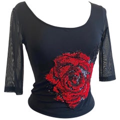 Blumarine Jeans vintage Top de malla